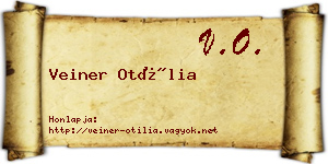 Veiner Otília névjegykártya